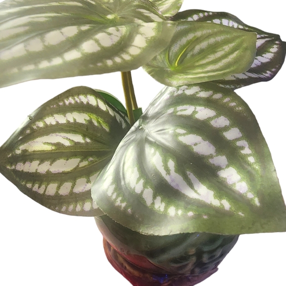 Vintage Chinese mudmen with artificial plant - Picture 2 of 10